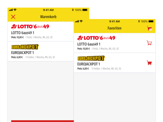 Screen 2 von Lotto Bayern Online App