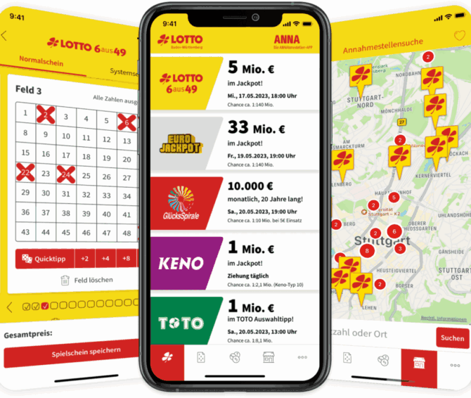 Anna App Lotto BW Referenz Bilder