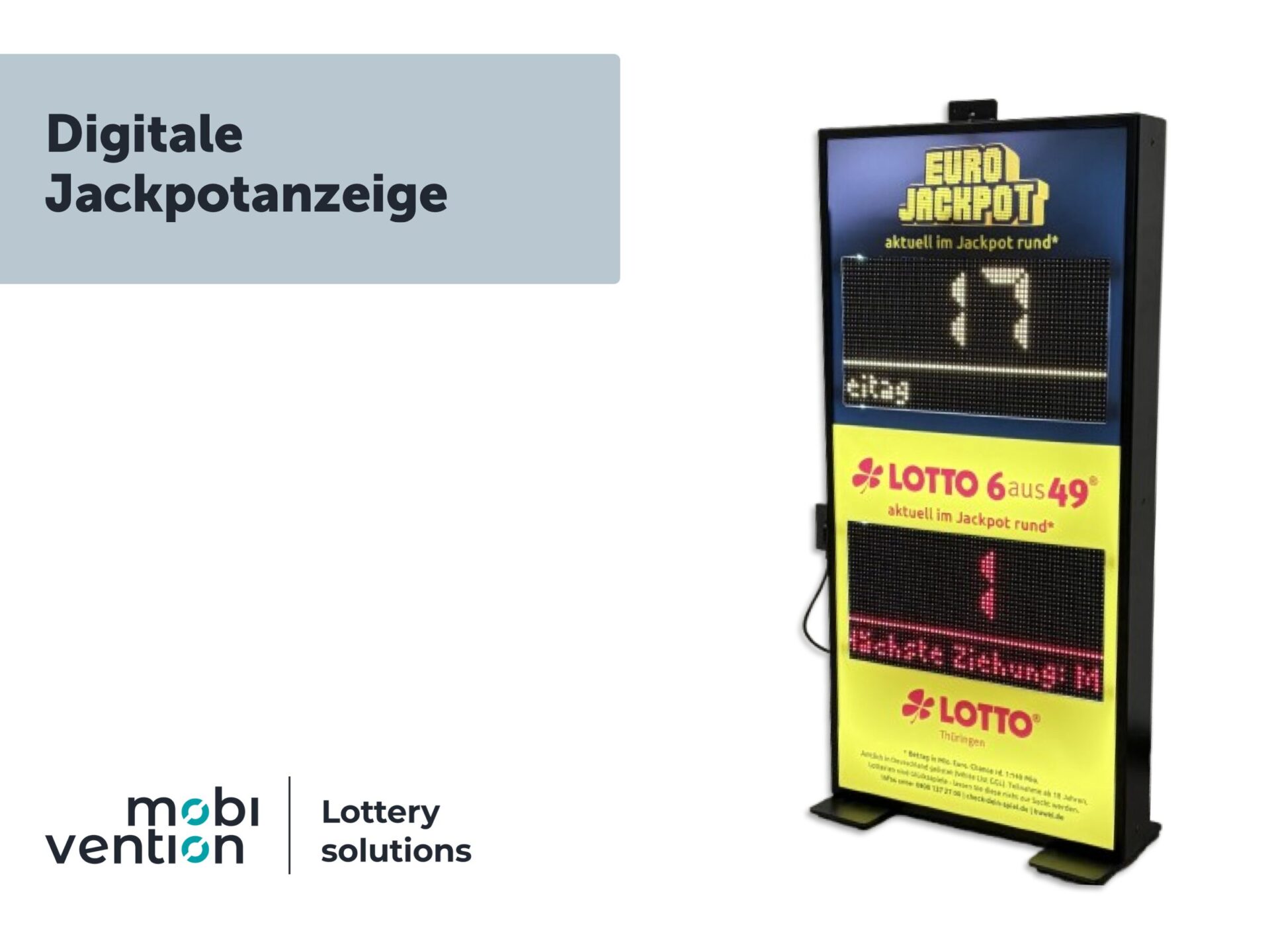 Lottery Solutions Digitale Jackpotanzeige